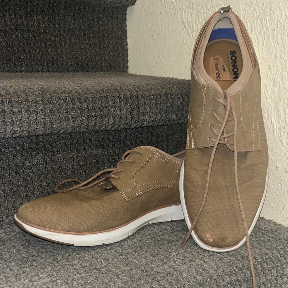 Sonoma Men's Brown Lace-Up Casual Oxfords